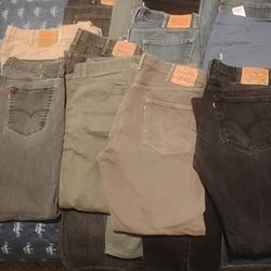 Lot of 11 Men Jeans n 2 Lady's Jean Jackets