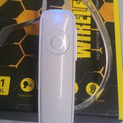V4.1. White Wireless Bluetooth Earpiece