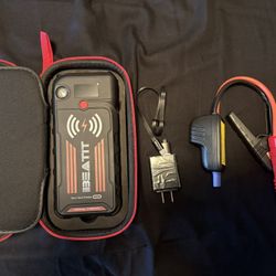Brand New Beat it 2000 Amp Battery Portable Jump Starter/ Flashlight/phone Charger