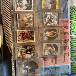 Basketball football and baseball cards up for sale