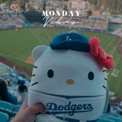 Dodgers Hello Kitty Squismallow Sealed