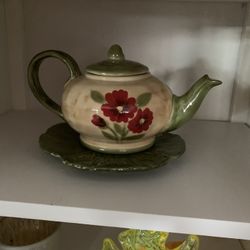 Pitcher With Plate 