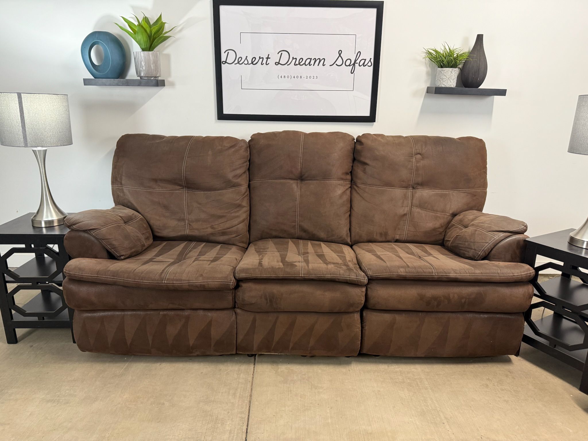 Modular Microfiber Recliner Sofa and Recliner
