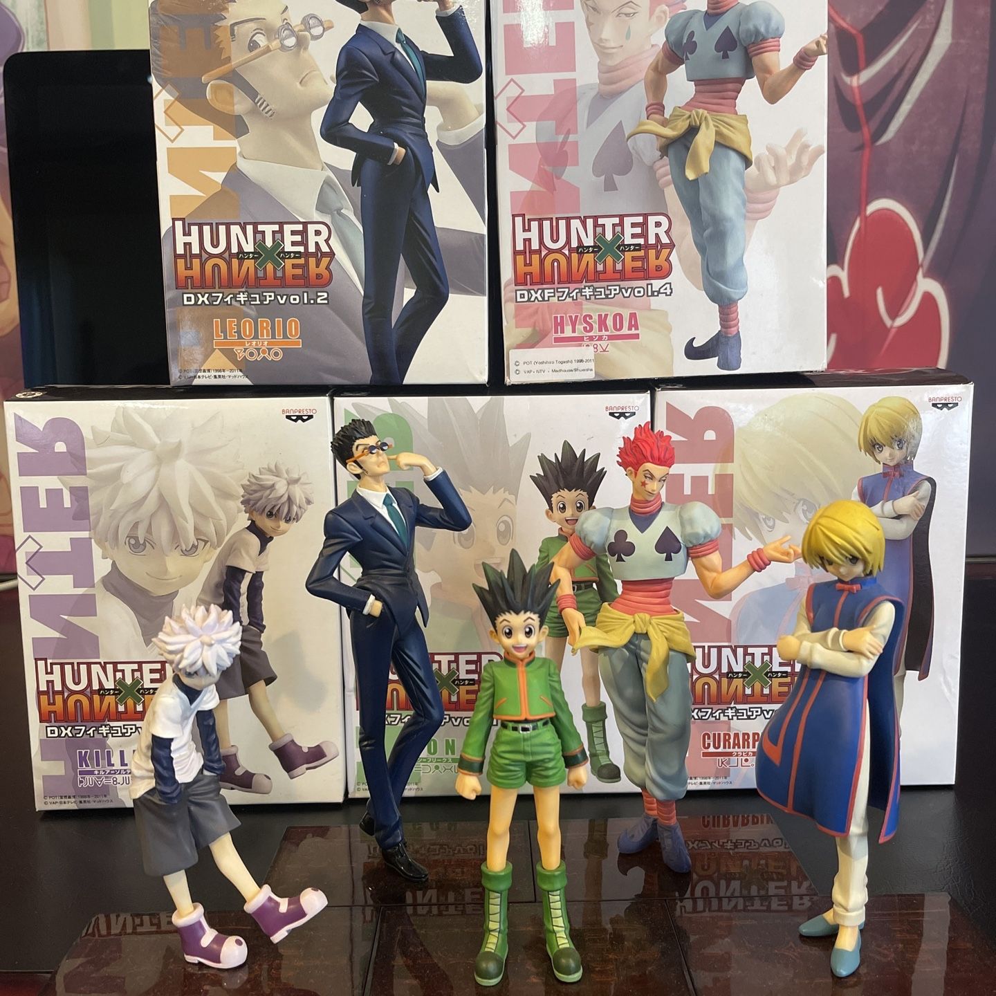 Hunter X Hunter Banpresto Figure Set Gon Killua Hisoka Kuropika 