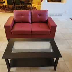 Loveseat And Table