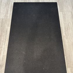 4x6’ Weightlifting Floor Mat (Black Rubber) - 1inch Thick! 