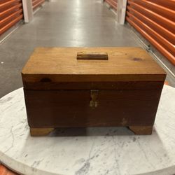 Chest Of Fossils And Assorted Rocks