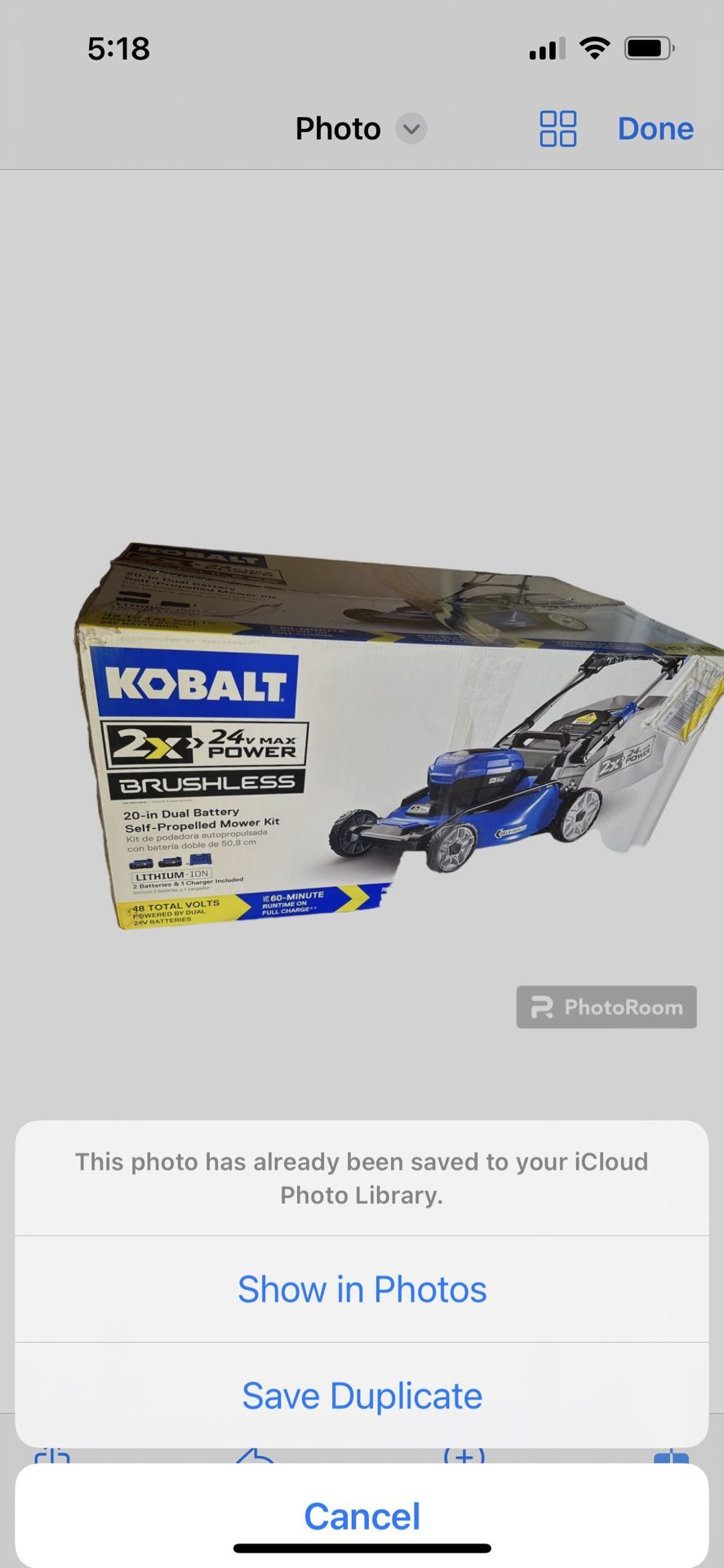 Kobalt 2x24 48-volt 20-in Cordless Self-propelled 5 Ah (Battery and Charger Included)