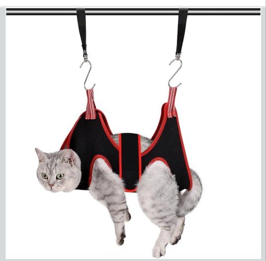 Cat Grooming Hammock Harness for Small Dogs,Pet Hammock Restraint Bag,Dog Grooming Sling for Trimming Nail and Ear/Eye Care(XS Size,6.5")