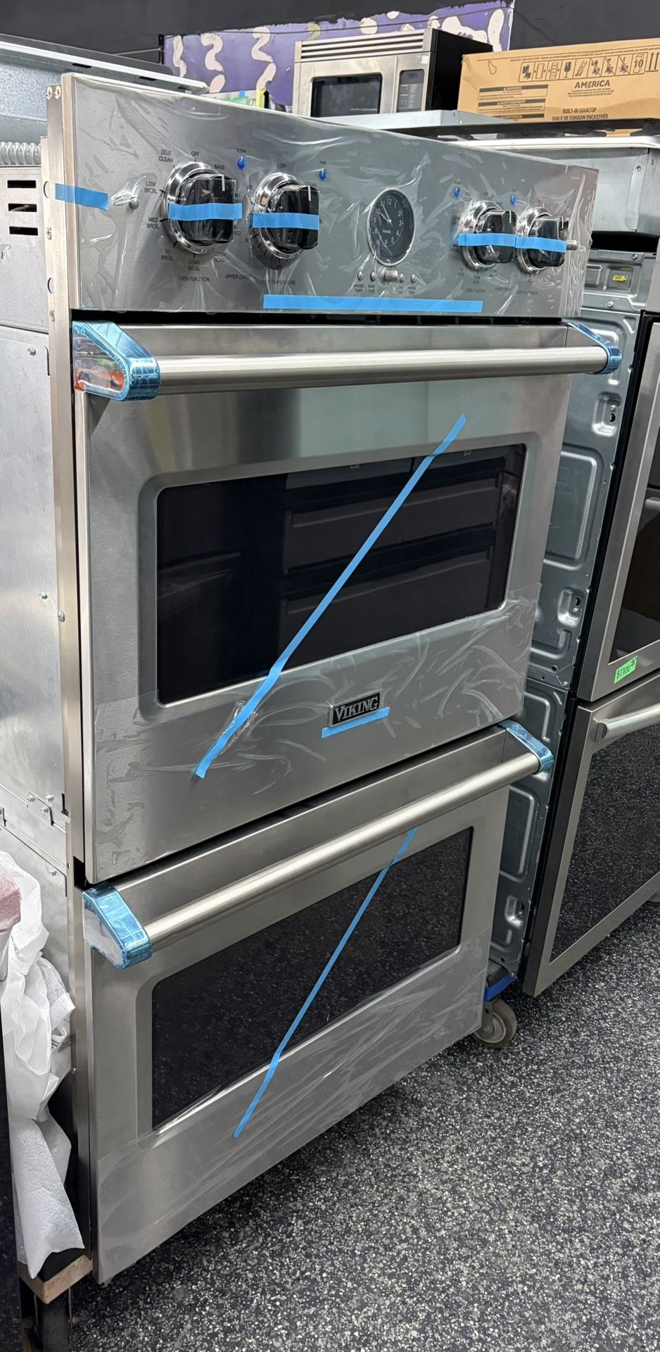 Stainless Steel Viking 5 Premiere Double Oven 30” Electric 
