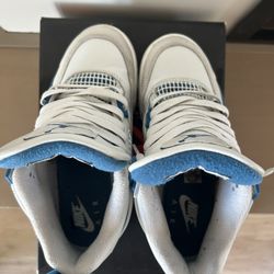 Kids Jordan 4 military blue 