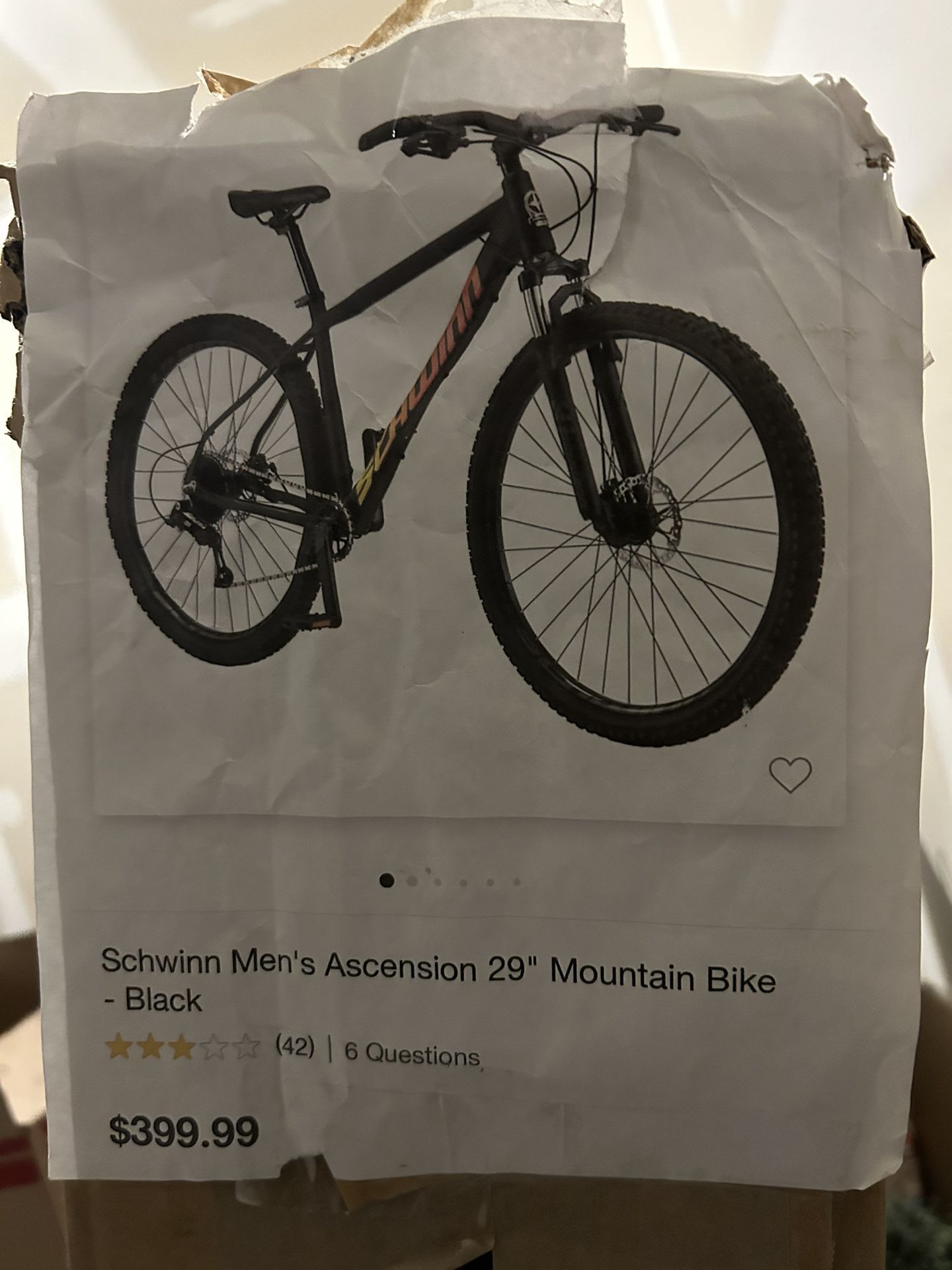 Schwinn Men’s Ascension 29in Mountain Bike (Black)