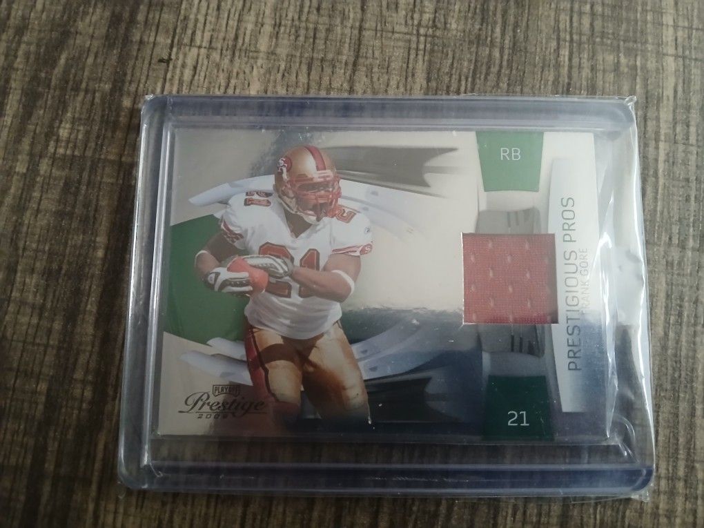 2009 Panini Playoff Prestige football Frank Gore Patch San Francisco 49ers