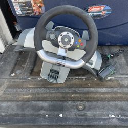 Xbox 360 + Xbox 360 Wireless Racing Controller 