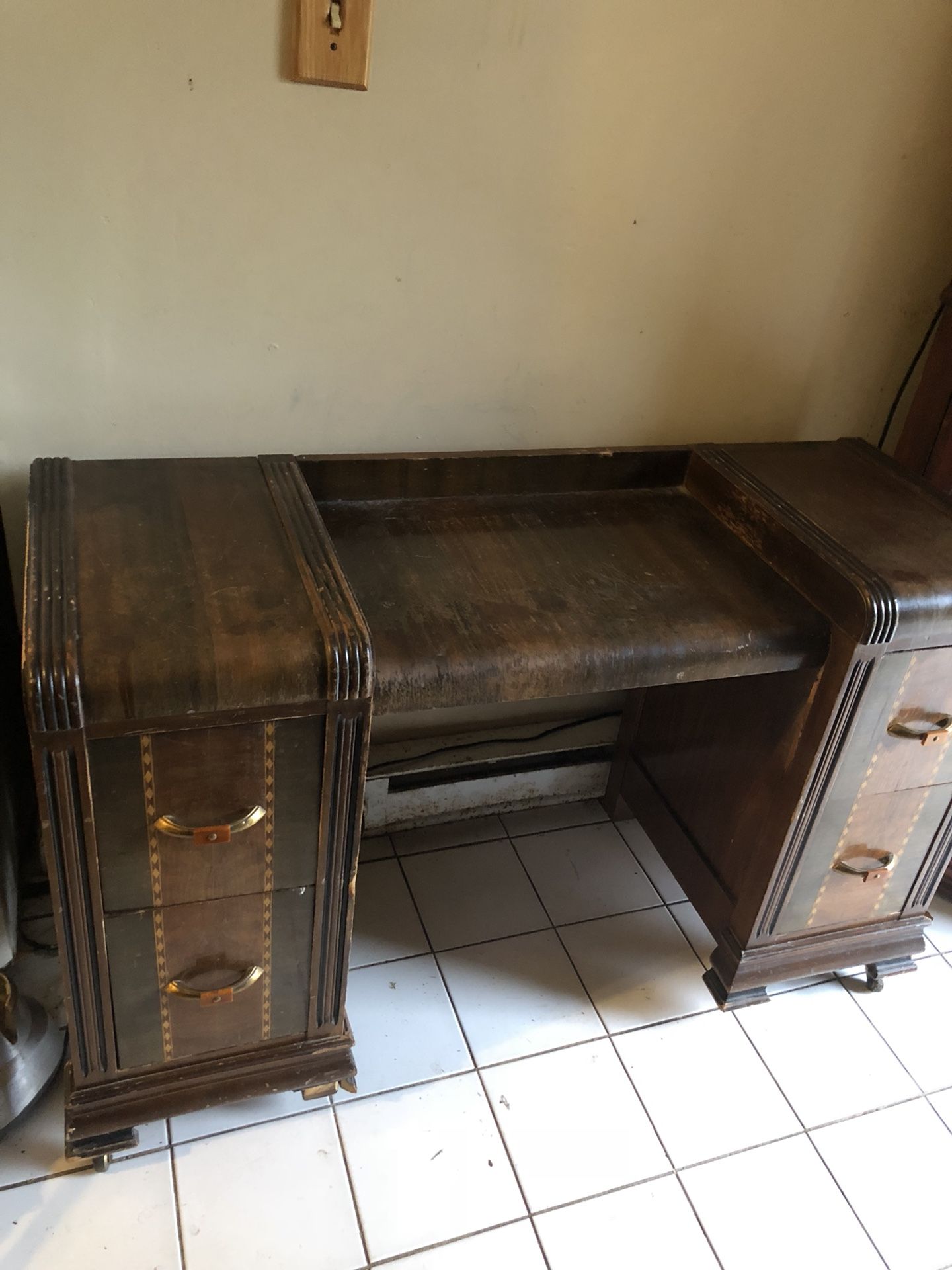 Antique wooden desk