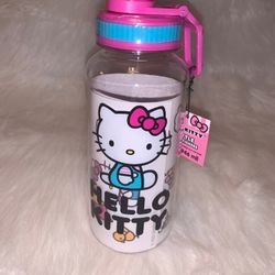 LARGE AUTHENTIC SANRIO HELLO KITTY WATER BOTTLE