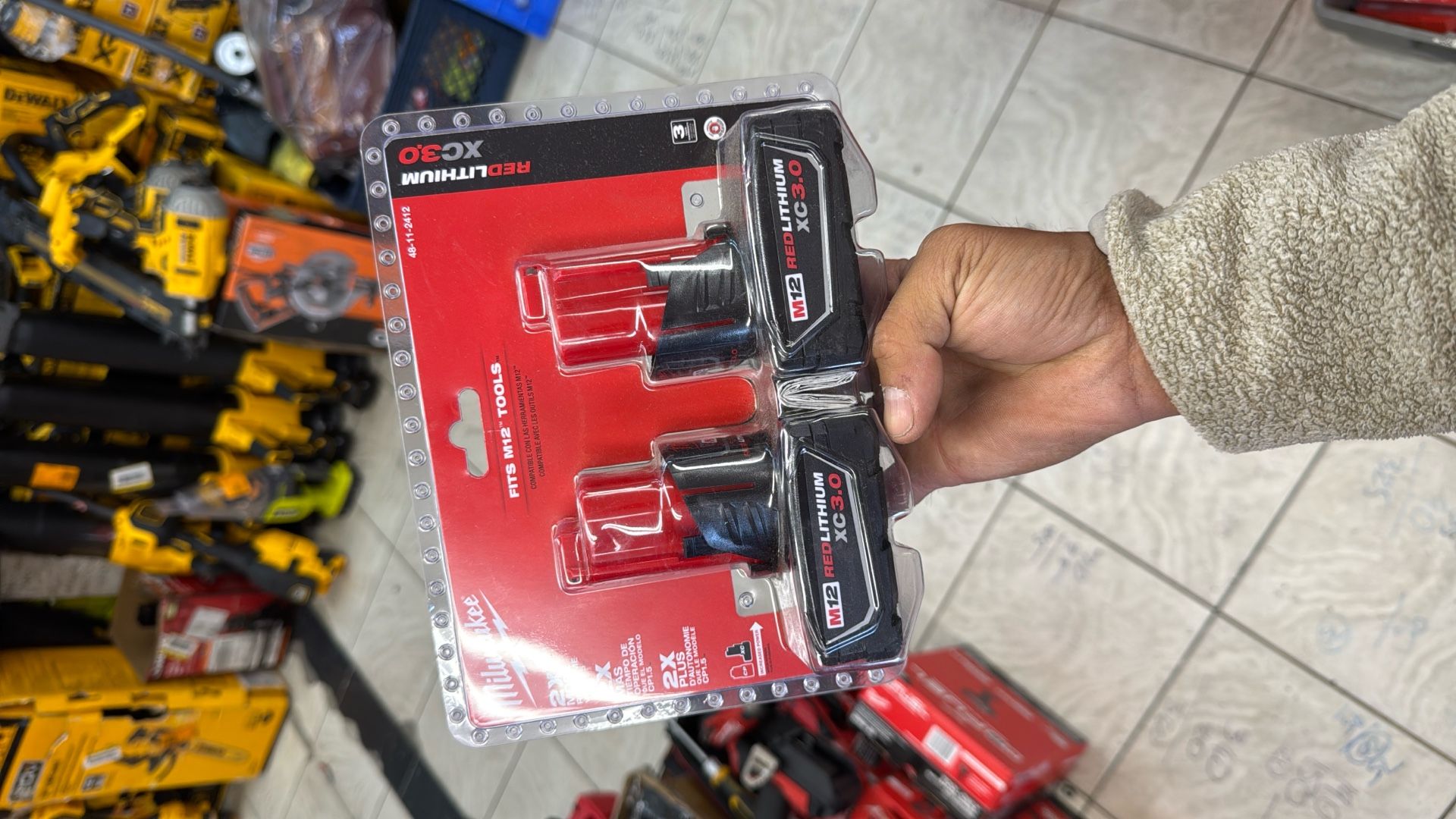 Milwaukee M12 3.0 Amp Battery 35 Each Battery $70 Both