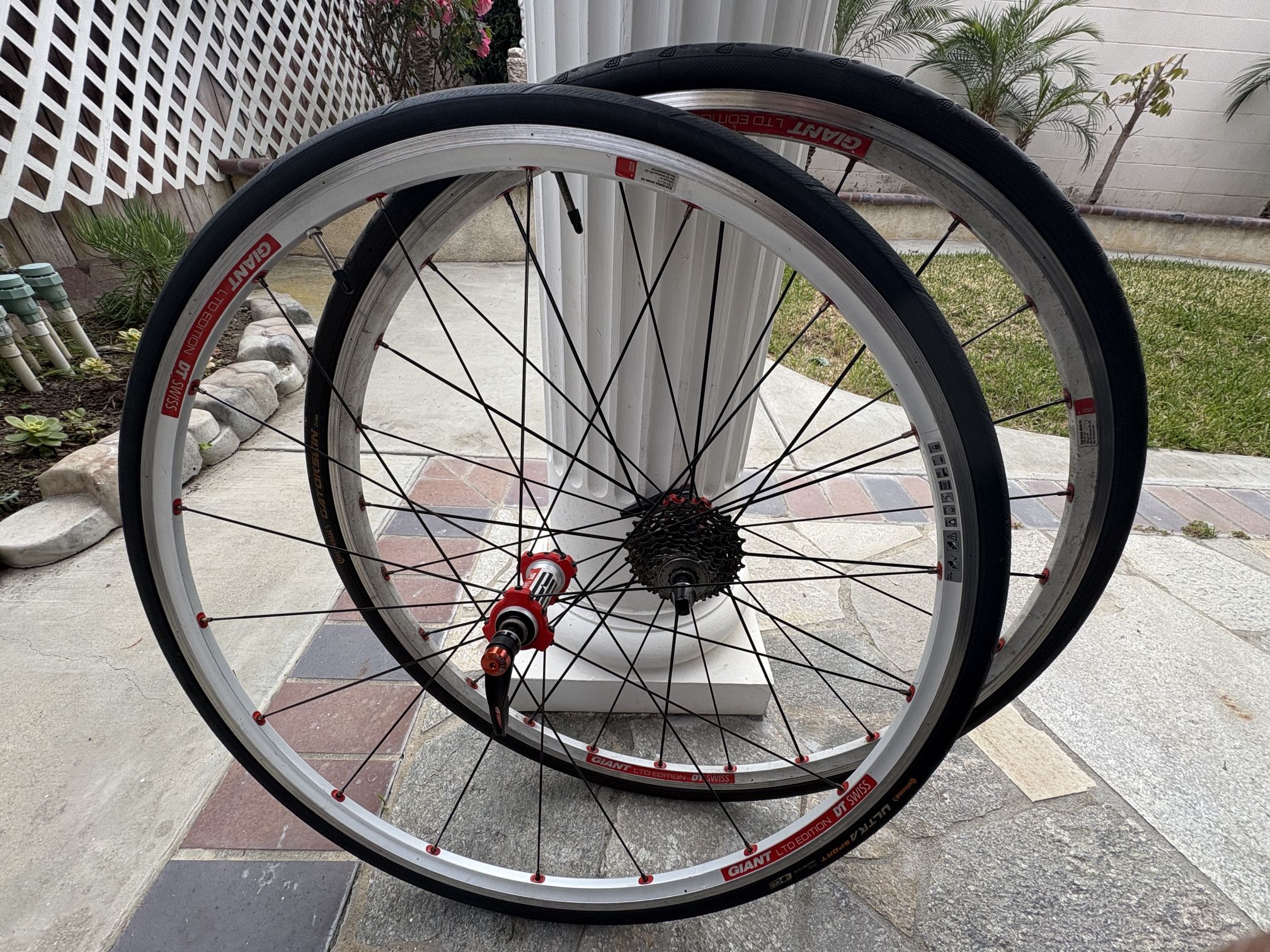 Giant Front and Rear Wheelset – DT Swiss Hubs, Tires Included