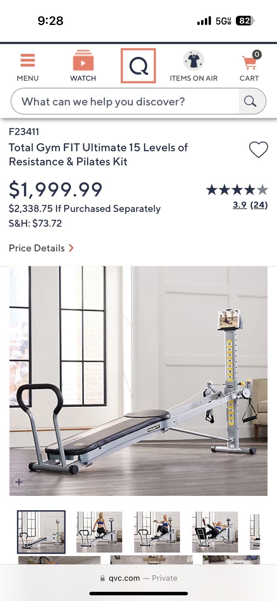 Total Gym Fit Ultimate 15 Levels