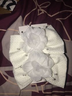 White bows
