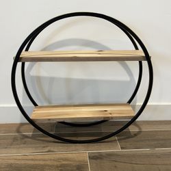 Shelf Rack - Wall Hanging Shelves With Circular Metal Frame