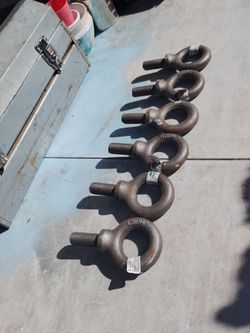 7/8 eye bolts I have 6 asking $25 for all of them