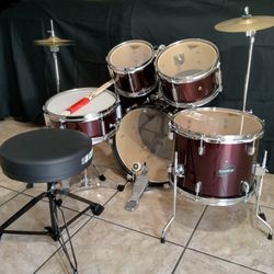 Ludwig Junior Drum Set - Wine Red Finish