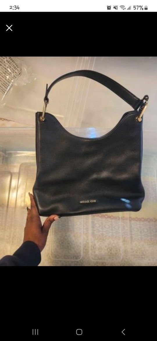 Michael Kors Black Leather Bag