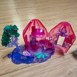 Mattel Barbie Fairytopia Crystal Cottage 2 Mini Fairies Emerald & Sapphire Dolls