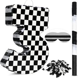 Checkered 3 Piñata