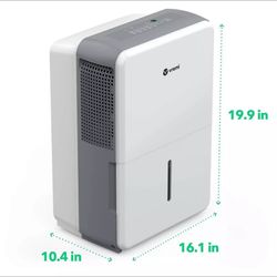 New Vremi 22 Pint Dehumidifier – Energy Efficient, White