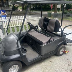 Black Golf Cart