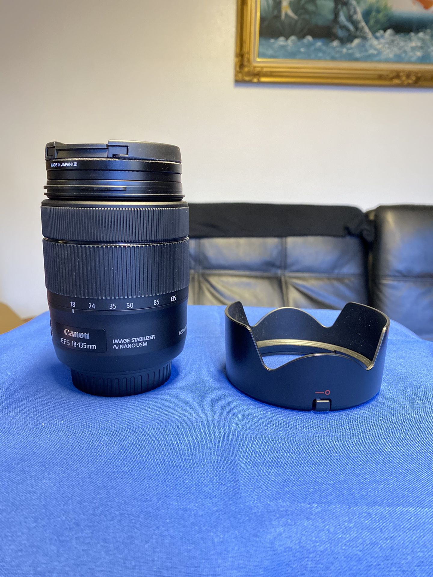 Canon 18-135mm USM EFS w/zoom adapter/New