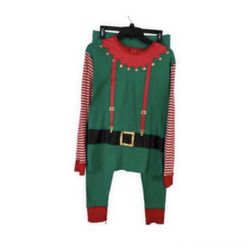 Womens Christmas elf costume/pajamas size Medium