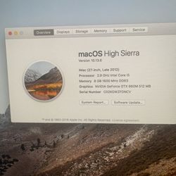 Nice Apple iMac 27 Inch 