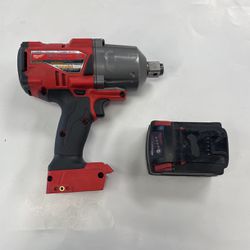 Milwaukee Impact Wrench, 2864-20, With Battery, No Charger, In Used Condition