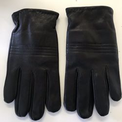 Calvin Klein  Leather Gloves (large)