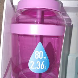 80oz Water Jug/ Bottle With Tracking - New And unused
