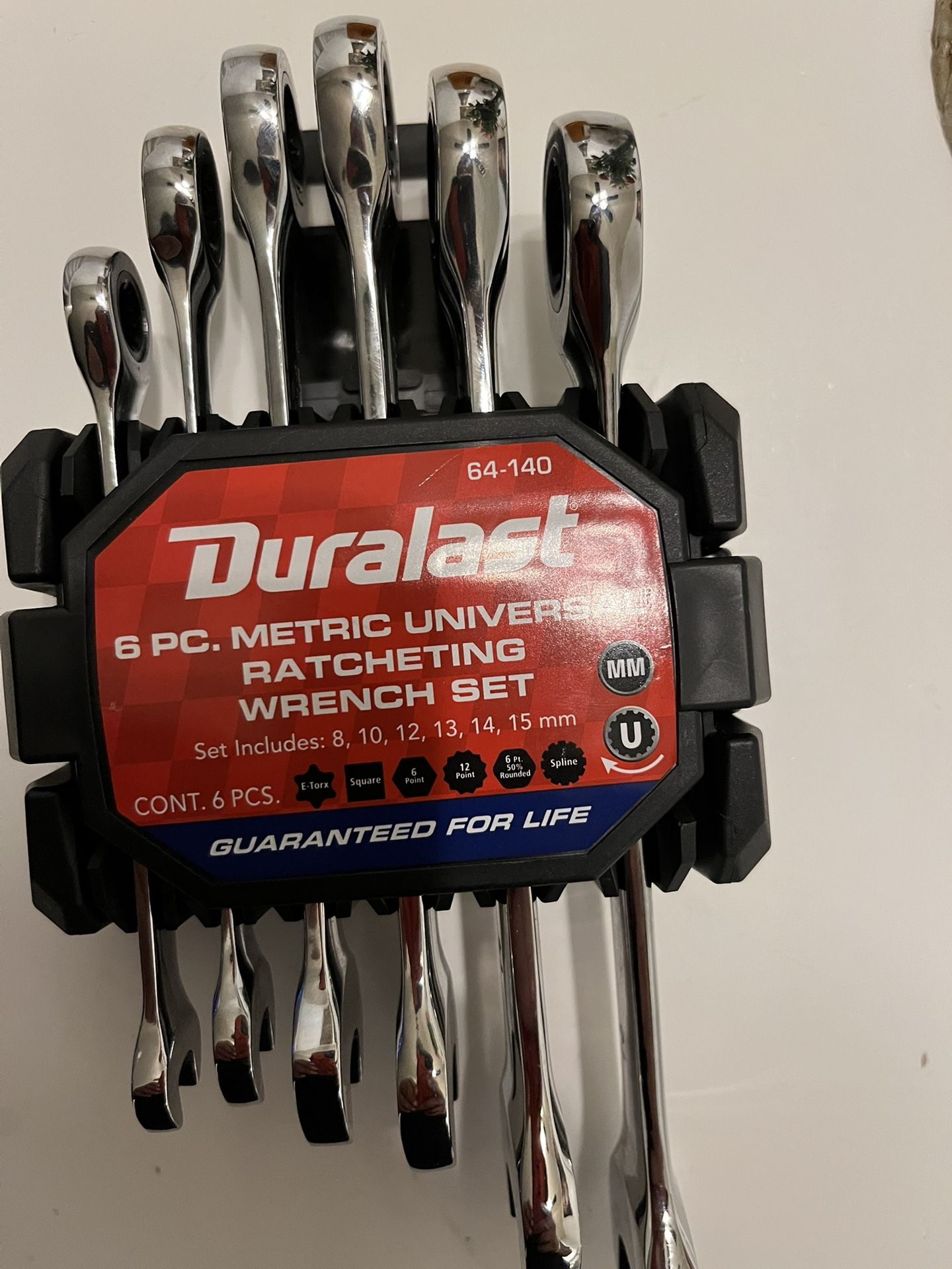 1duralast 6 Pc Universal Ratcheting Wrench Set And. 1 Duralast 6 Pc Set Metric Universal Ratcheting Wrench Set
