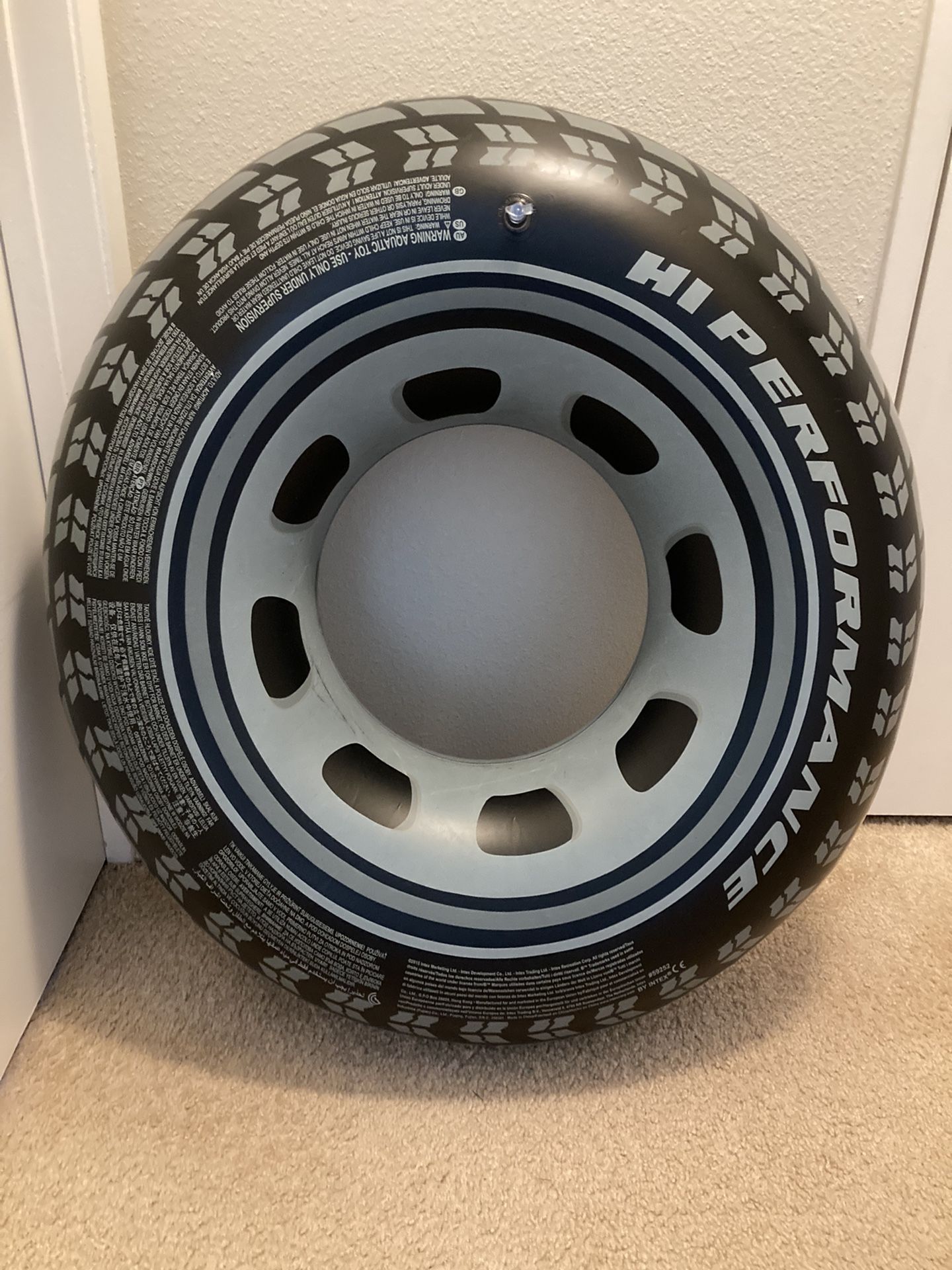 Patched - 32” Intex Monster Truck Tire Inflatable Pool Float Tube Swim Ring Lounge Raft