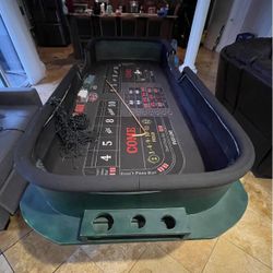 Green Craps Table 10ft, Sale or Trade