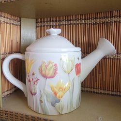 Hallmark Teapot MARJOLEIN BASTIN Natures Sketchbook Floral Flower Tulips