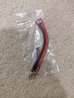 2S Deans-to-4mm bullet LiPo charge cable