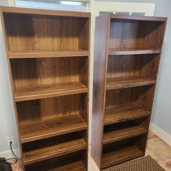 2 Matching Bookshelves 