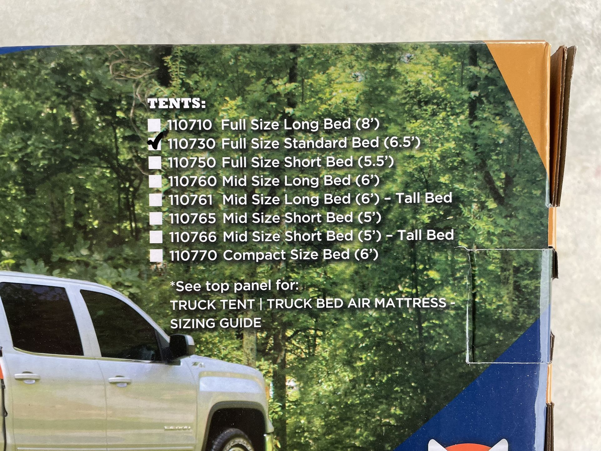 Rightline Gear Full Size Truck Tent For Foot Bed