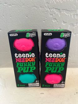Schylling Teenie Nee Doh Funky Pup 3-Pack x2