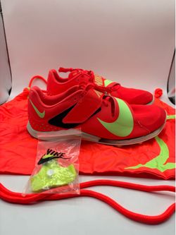 New Nike Zoom LJ Elite Long Jump Crimson Track & Field Cleats Men’s Size 9