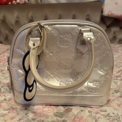 Hello Kitty Loungefly Patent Leather White Mini Bag 