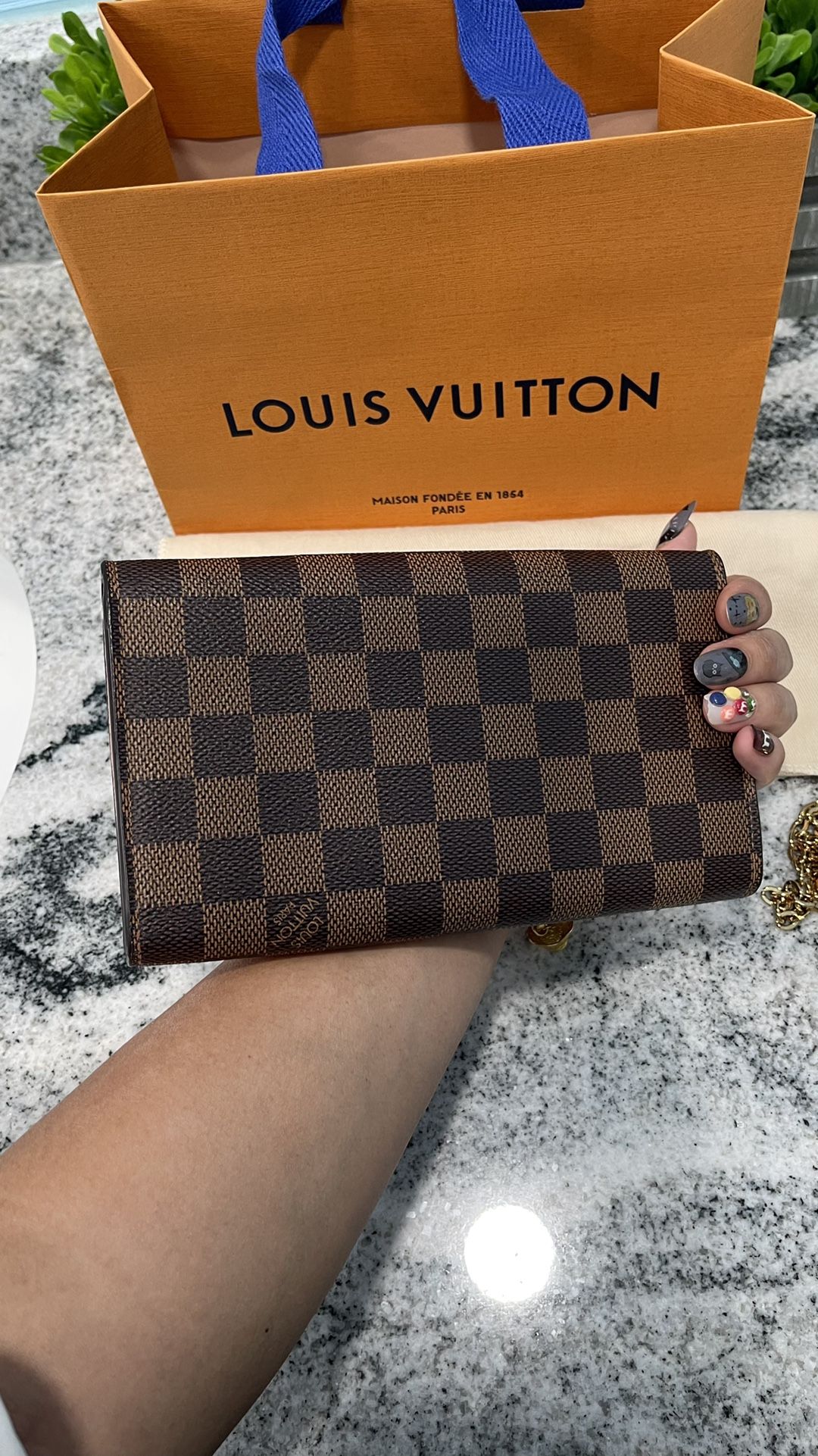 Louis Vuitton  Croisette Chain Wallet - shopjanescloset