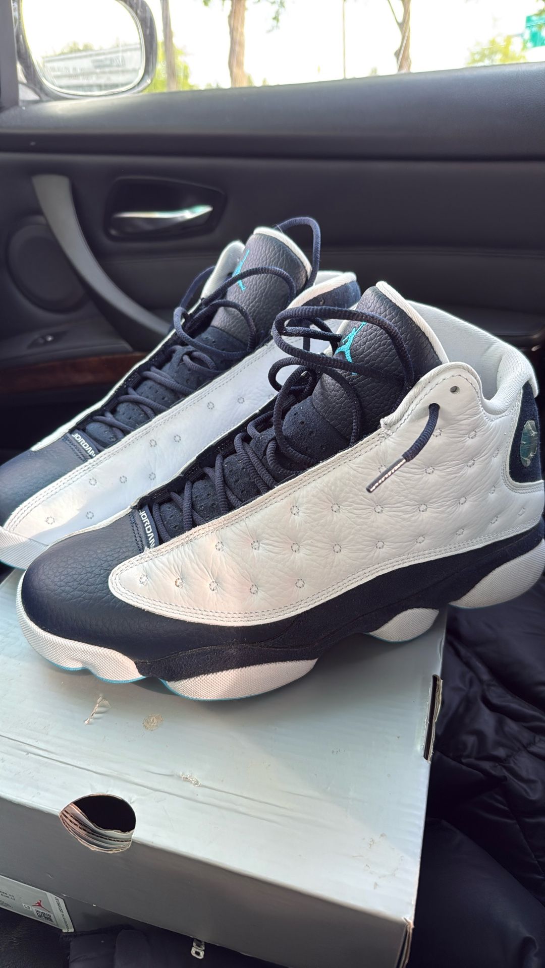 Jordan 13 Obsidian Powder Blue